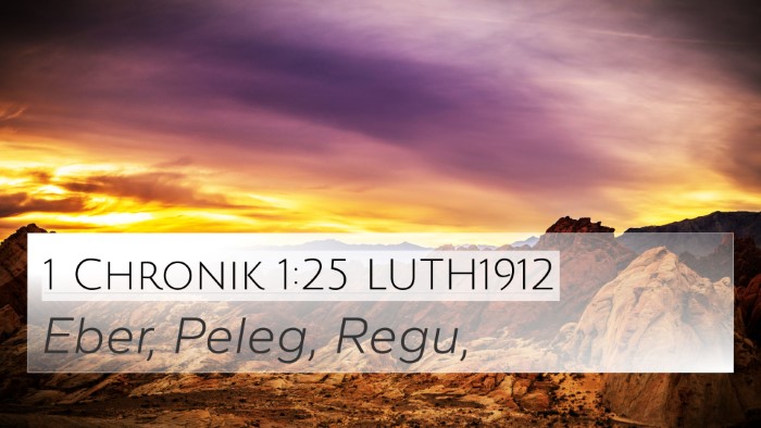 1 Chronik 1:25 LUTH1912 4K Wallpaper - Eber, Peleg, - 4K Wallpaper Bible Verse