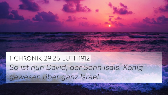 1 Chronik 29:26 LUTH1912 Bible Verse Image