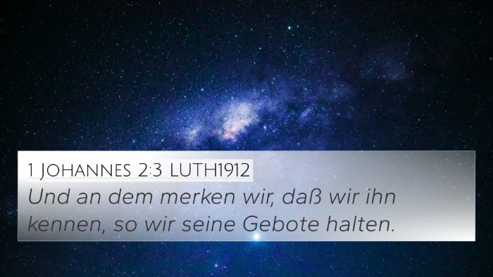 1 Johannes 2:3 LUTH1912 4K Wallpaper - Und an dem merken wir, daß wir ihn kennen, so - 4K Wallpaper Bible Verse