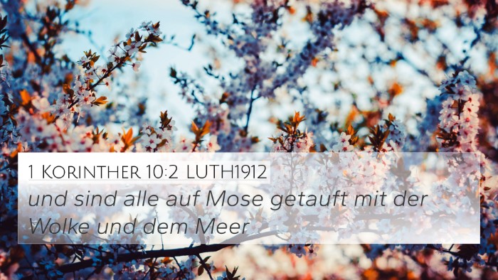 1 Korinther 10:2 LUTH1912 4K Wallpaper - und sind alle auf Mose getauft mit der Wolke und - 4K Wallpaper Bible Verse