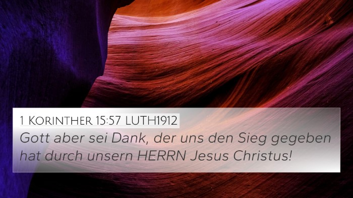 1 Korinther 15:57 LUTH1912 Bible Verse Image