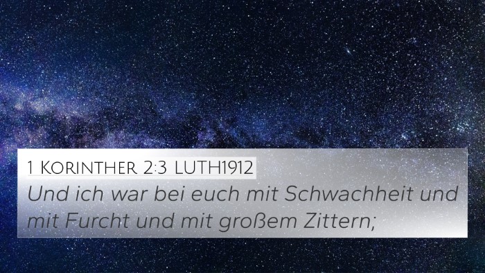 1 Korinther 2:3 LUTH1912 Bible Verse Image