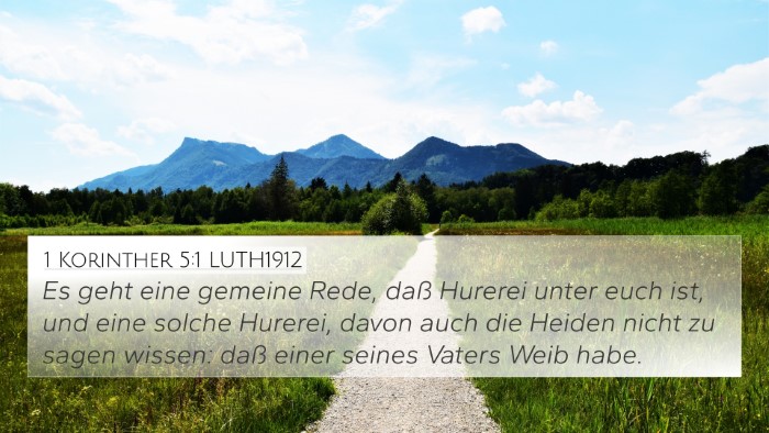 1 Korinther 5:1 LUTH1912 Bible Verse Image