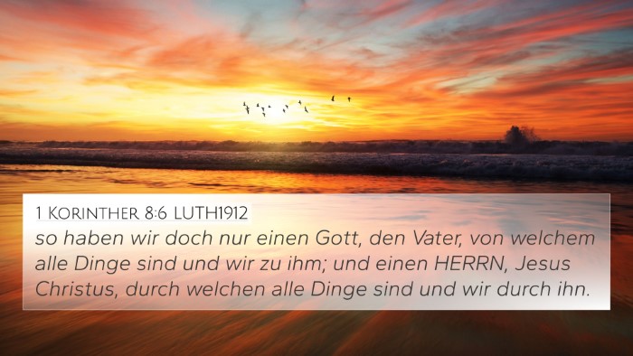 1 Korinther 8:6 LUTH1912 Bible Verse Image