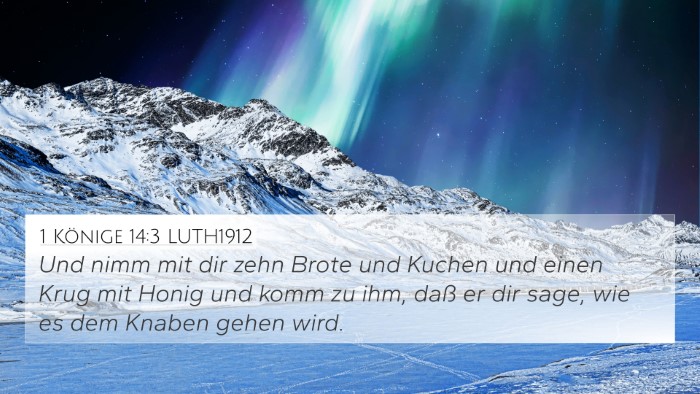 1 Könige 14:3 LUTH1912 Bible Verse Image