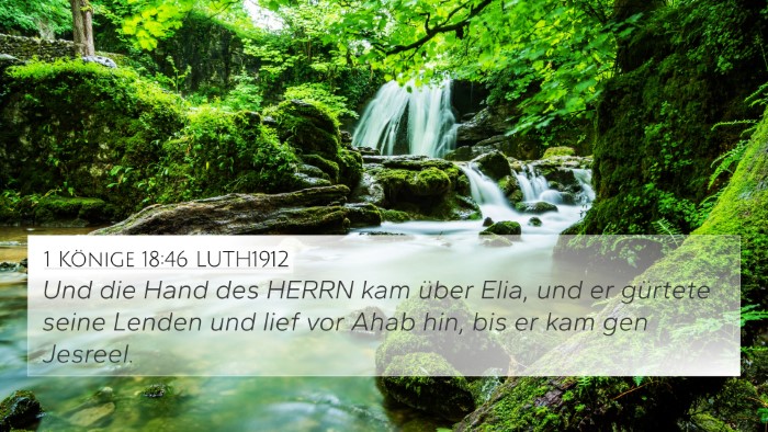 1 Könige 18:46 LUTH1912 Bible Verse Image