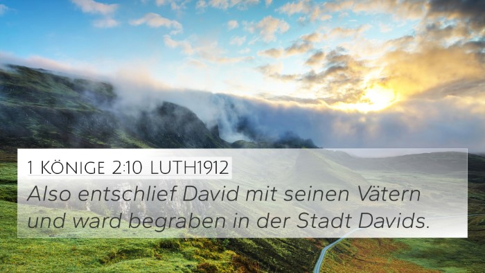 1 Könige 2:10 LUTH1912 Bible Verse Image