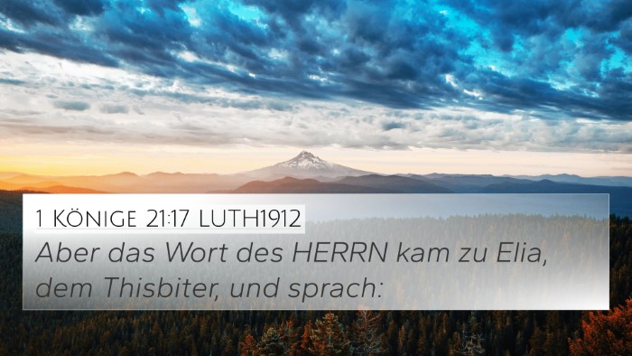 1 Könige 21:17 LUTH1912 Bible Verse Image