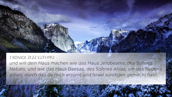1 Könige 21:22 LUTH1912 Bible Verse Image