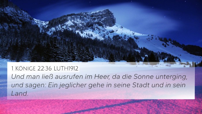 1 Könige 22:36 LUTH1912 Bible Verse Image