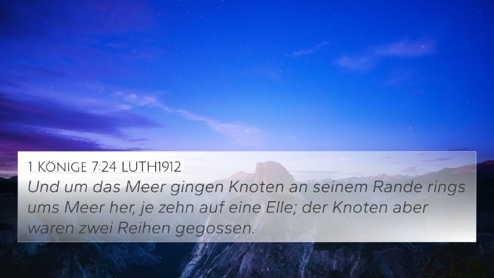 1 Könige 7:24 LUTH1912 Bible Verse Image