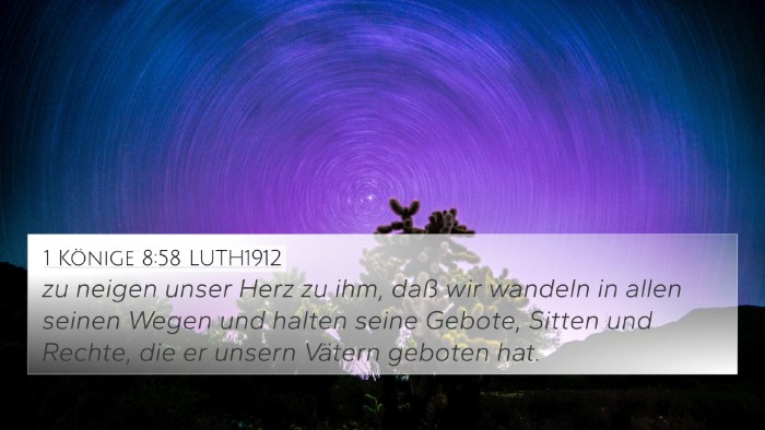 1 Könige 8:58 LUTH1912 Bible Verse Image