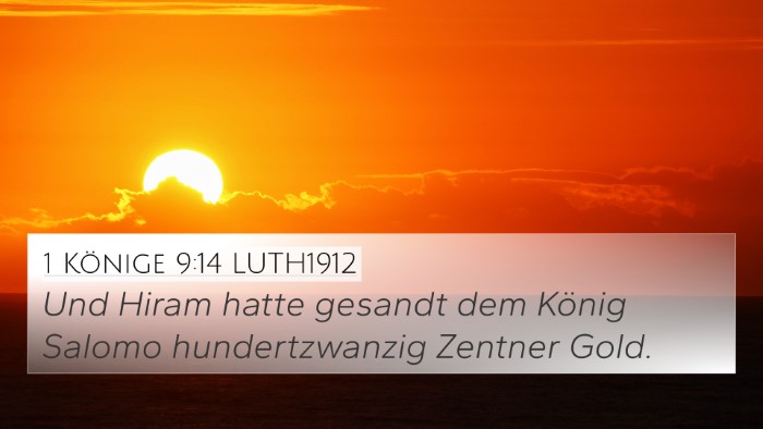 1 Könige 9:14 LUTH1912 Bible Verse Image