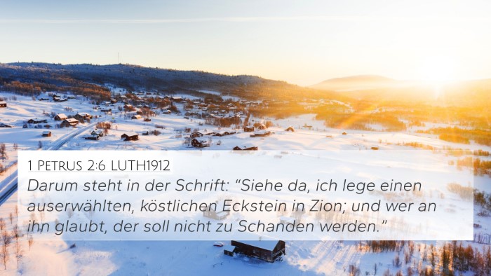 1 Petrus 2:6 LUTH1912 Bible Verse Image