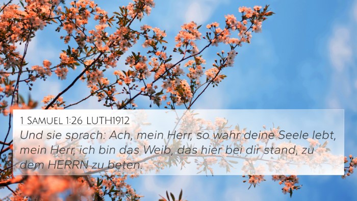 1 Samuel 1:26 LUTH1912 Bible Verse Image