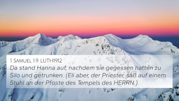 1 Samuel 1:9 LUTH1912 Bible Verse Image