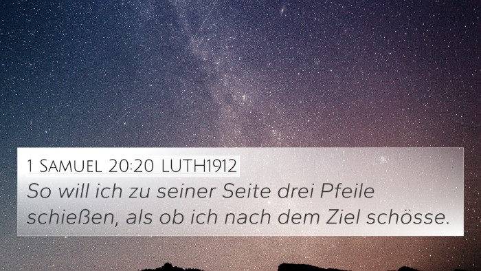 1 Samuel 20:20 LUTH1912 Bible Verse Image