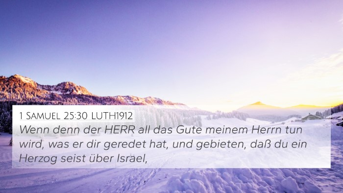 1 Samuel 25:30 LUTH1912 Bible Verse Image