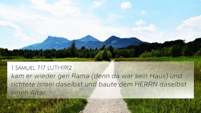 1 Samuel 7:17 LUTH1912 Bible Verse Image