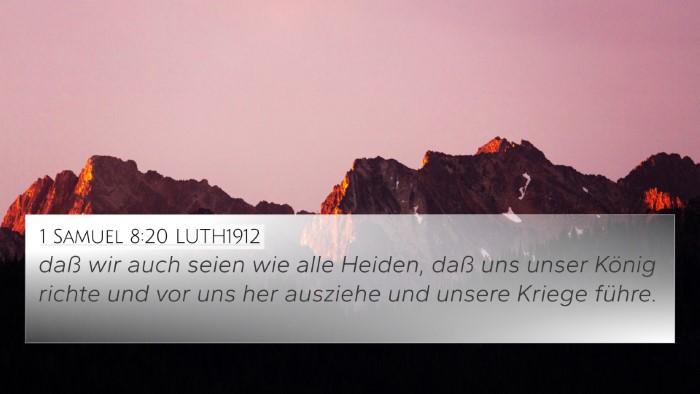 1 Samuel 8:20 LUTH1912 Bible Verse Image