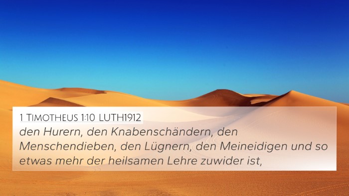 1 Timotheus 1:10 LUTH1912 Bible Verse Image