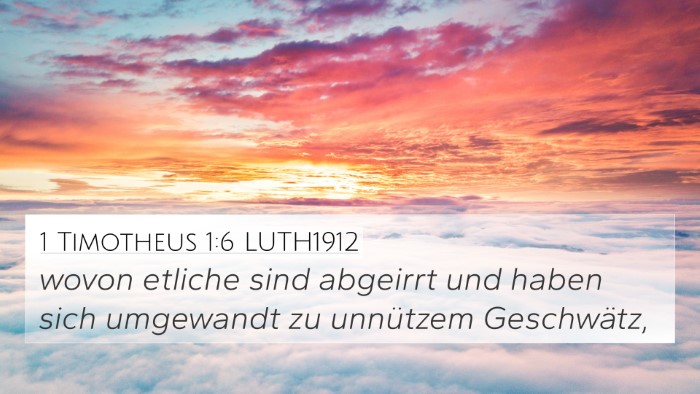 1 Timotheus 1:6 LUTH1912 Bible Verse Image