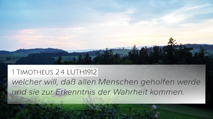 1 Timotheus 2:4 LUTH1912 Bible Verse Image