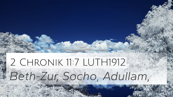 2 Chronik 11:7 LUTH1912 Bible Verse Image