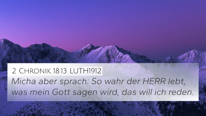 2 Chronik 18:13 LUTH1912 Bible Verse Image