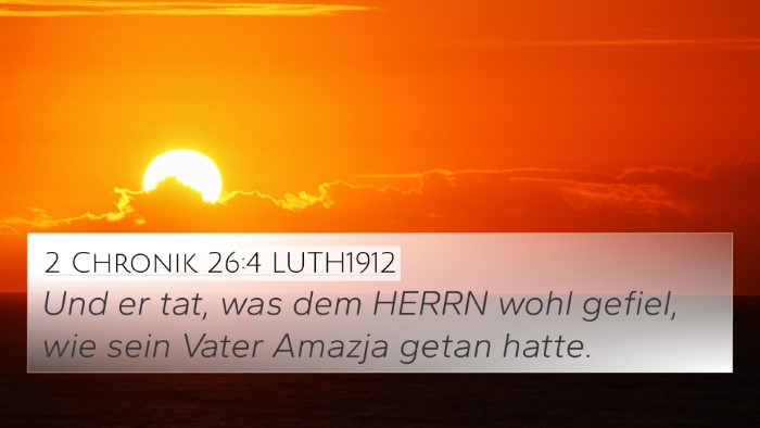 2 Chronik 26:4 LUTH1912 Bible Verse Image