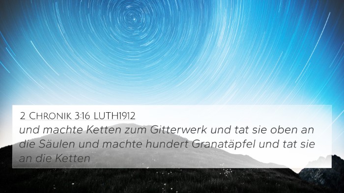 2 Chronik 3:16 LUTH1912 Bible Verse Image