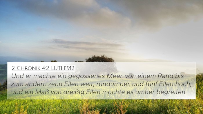 2 Chronik 4:2 LUTH1912 Bible Verse Image