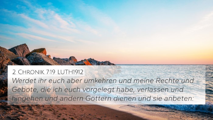 2 Chronik 7:19 LUTH1912 Bible Verse Image