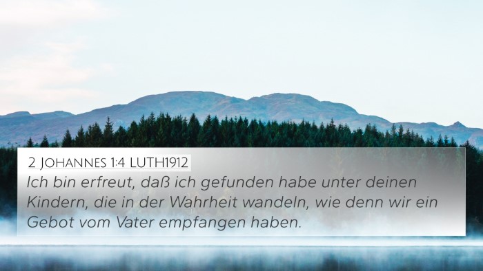 2 Johannes 1:4 LUTH1912 Bible Verse Image