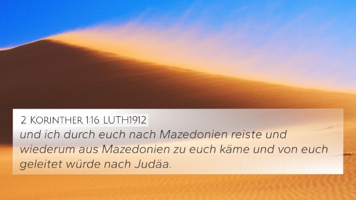 2 Korinther 1:16 LUTH1912 4K Wallpaper - und ich durch euch nach Mazedonien reiste und - 4K Wallpaper Bible Verse