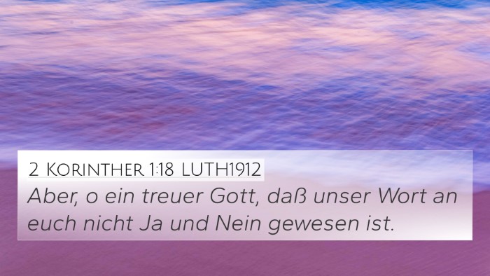 2 Korinther 1:18 LUTH1912 Bible Verse Image