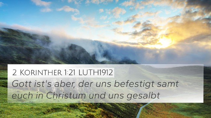 2 Korinther 1:21 LUTH1912 Bible Verse Image