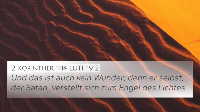 2 Korinther 11:14 LUTH1912 Bible Verse Image