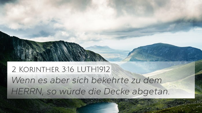 2 Korinther 3:16 LUTH1912 Bible Verse Image