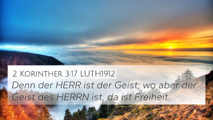 2 Korinther 3:17 LUTH1912 Bible Verse Image
