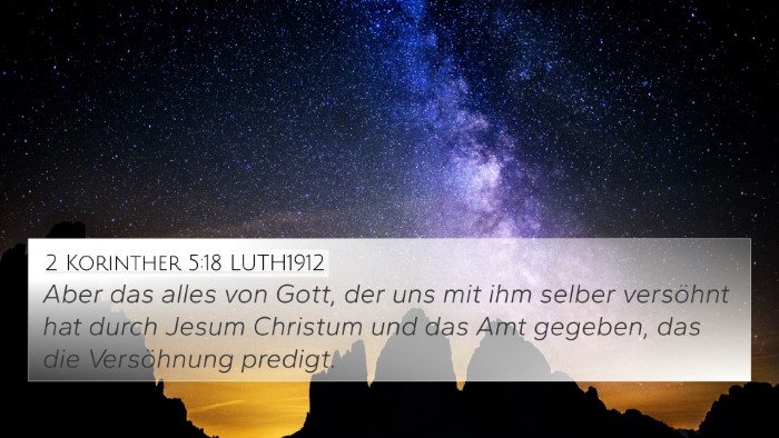 2 Korinther 5:18 LUTH1912 Bible Verse Image