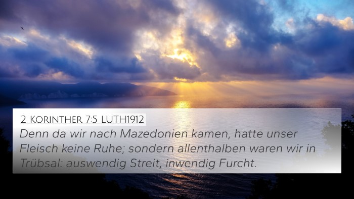 2 Korinther 7:5 LUTH1912 Bible Verse Image
