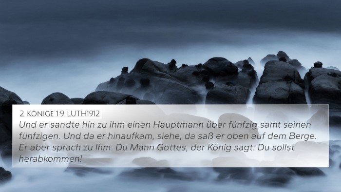 2 Könige 1:9 LUTH1912 Bible Verse Image