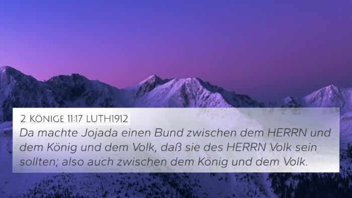 2 Könige 11:17 LUTH1912 Bible Verse Image