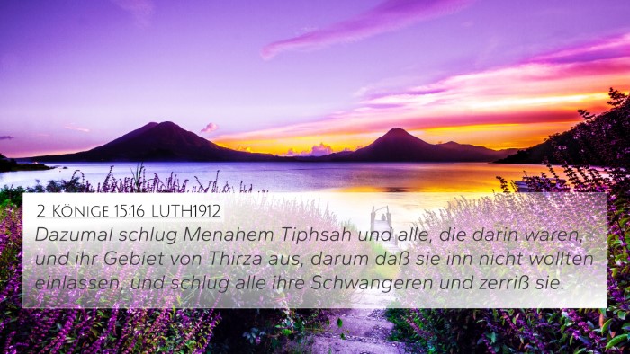 2 Könige 15:16 LUTH1912 Bible Verse Image
