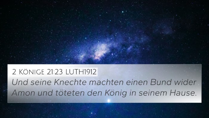 2 Könige 21:23 LUTH1912 Bible Verse Image