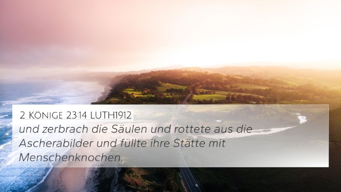 2 Könige 23:14 LUTH1912 Bible Verse Image