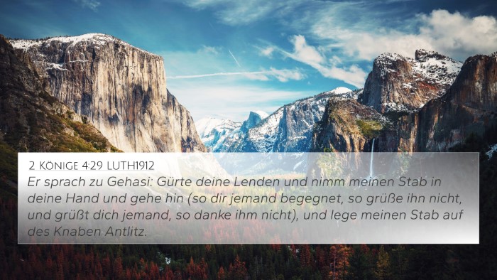 2 Könige 4:29 LUTH1912 Bible Verse Image
