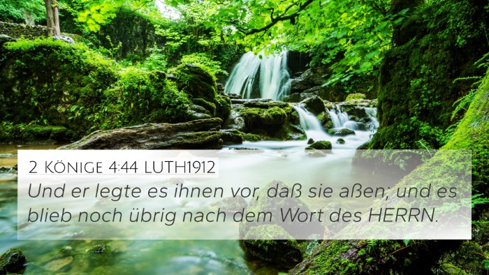 2 Könige 4:44 LUTH1912 Bible Verse Image