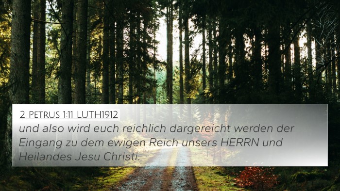 2 Petrus 1:11 LUTH1912 Bible Verse Image
